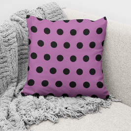Modernes Pink Polka Dots Muster Kissen