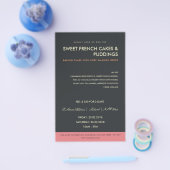 MODERNES PINK SCHWARZ-FOTO-VORLAGENKLASSEN WORKSHO FLYER (Einzeln)