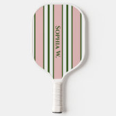 Modernes Pink Strip Pickleball Paddel Schläger (Rückseite)