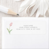 Modernes Pink Tulip Solo Brautparty (Insitu)