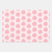 Modernes Pink und grünes Weihnachtswrapping Geschenkpapier Set (Vorderseite)