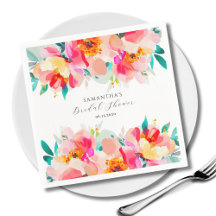 Modernes pinkfarbenes Brautparty