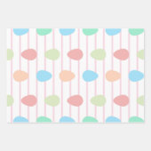 Modernes pinkfarbenes Osterfest - Set von 3 Geschenkpapier Set (Vorderseite)