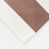 Modernes pinkfarbenes, weißes Stripteppichchen Fleecedecke (Ecke)