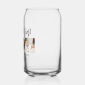 Modernes Pinselskript 3 Foto Bester Vater je Dosenglas (Links)