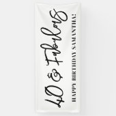 Modernes Pinselskript 40 und fabelhaft Banner (Vertikal)