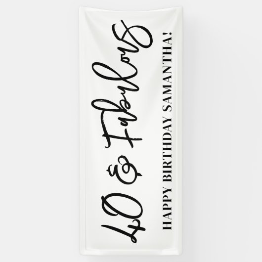 Modernes Pinselskript 40 und fabelhaft Banner (Vertikal)