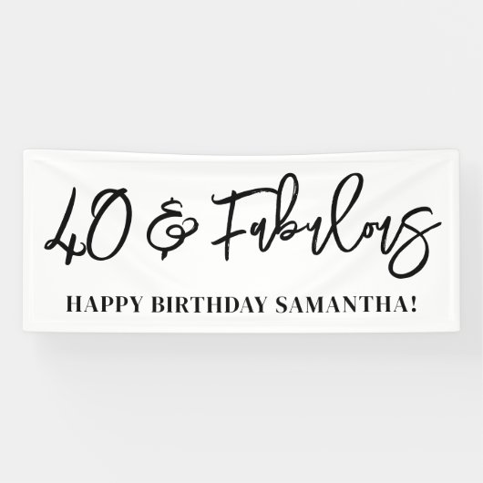 Modernes Pinselskript 40 und fabelhaft Banner (Horizontal)