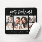 Modernes Pinselskript 5 Fotos Bester Vater je Mousepad (Mit Mouse)