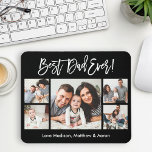 Modernes Pinselskript 5 Fotos Bester Vater je Mousepad<br><div class="desc">Modern Brush Script Bester Vater für alle 5 Foto Mouse Pad - Schwarz oder wählen Sie die Hintergrundfarbe</div>