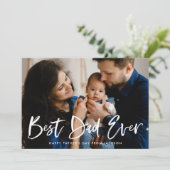 Modernes Pinselskript Bester Vater je Vatertag (Stehend Vorderseite)