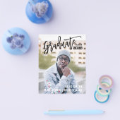 Modernes Pinselskript Vollständiges Foto Abschluss Flyer (Einzeln)