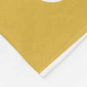 Modernes Piquet, Abstrakter Mustard & White Fleecedecke (Ecke)