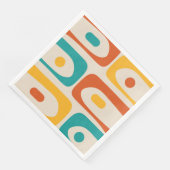 Modernes Piquet aus dem Mittelalter, Abstraktes Aq Serviette (Ecke)