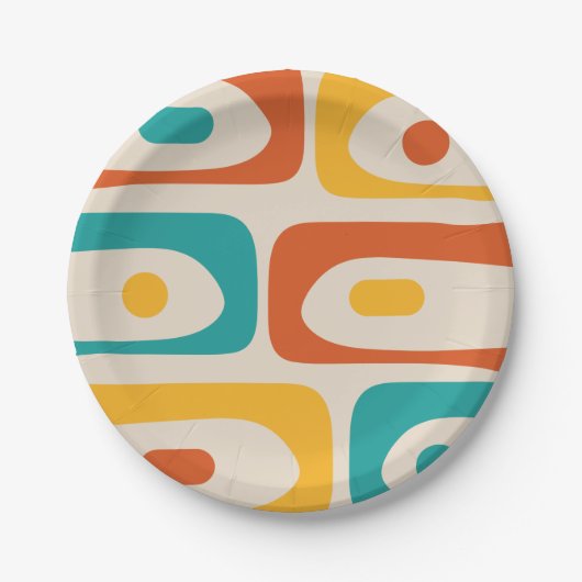 Modernes Piquet aus dem Mittelalter Minimalistisch Pappteller (Vorderseite)