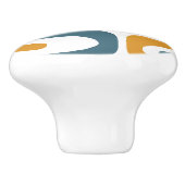 Modernes Piquet Mittelalter Abstrakt Keramikknauf (Seitenansicht)