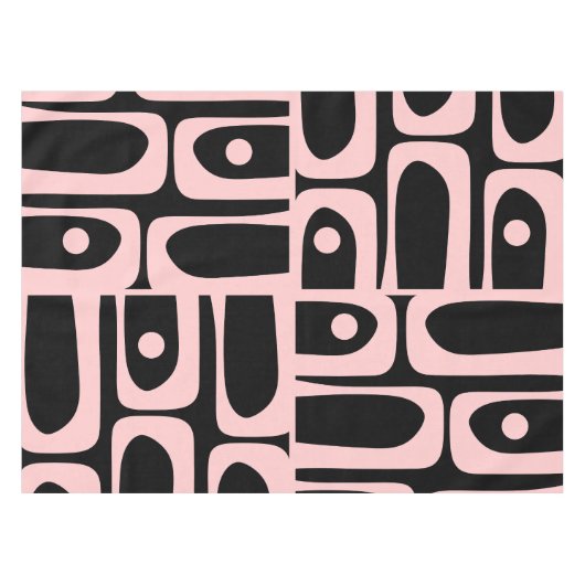 Modernes Piquet-Muster aus dem Mittelalter, rosa u Tischdecke (Vorderseite (Horizontal))