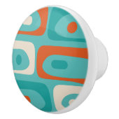 Modernes Piquet-Muster aus der Mitte des Jahrhunde Keramikknauf (Rechts)