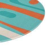 Modernes Piquet-Muster aus der Mitte des Jahrhunde Schneidebrett (Ecke)