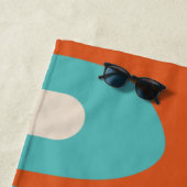 Modernes Piquet-Muster aus der Mitte des Jahrhunde Strandtuch (Beispiel)