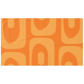 Modernes Piquet-Muster Orange des Mittelalters Tischdecke (Vorderseite (Horizontal))