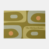 Modernes Piquet Muster Personalisiert Fußmatte (Vorderseite)