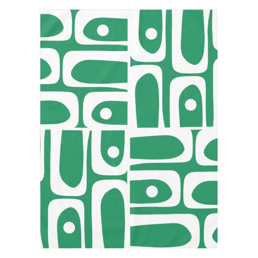 Modernes Piquet Retro Abstraktes Muster aus dem Mi Tischdecke (Vorderseite)