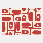 Modernes Piquet-Retro-Muster aus dem Mittelalter, Geschenkpapier Set (Vorderseite)