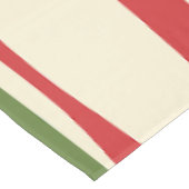 Modernes Piquet - Weihnachtsrot und Grün des Mitte Tischdecke (Schrägansicht)