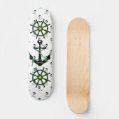 Modernes Piratenschiff, Name hinzufügen Skateboard (Vorderseite)