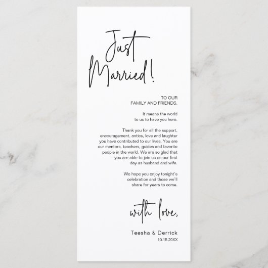 Modernes Place Setting Dinner Party Danke Karte (Vorderseite)