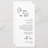 Modernes Place Setting Dinner Party Danke Karte (Vorne/Hinten)