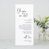 Modernes Place Setting Dinner Party Danke Karte (Stehend Vorderseite)