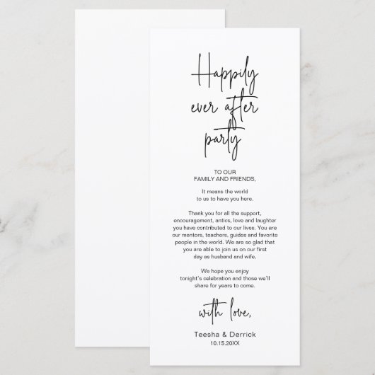 Modernes Place Setting Dinner Party Danke Karte (Vorne/Hinten)