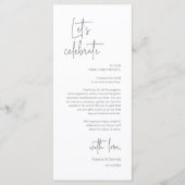 Modernes Place Setting Dinner Party Danke Karte (Vorderseite)