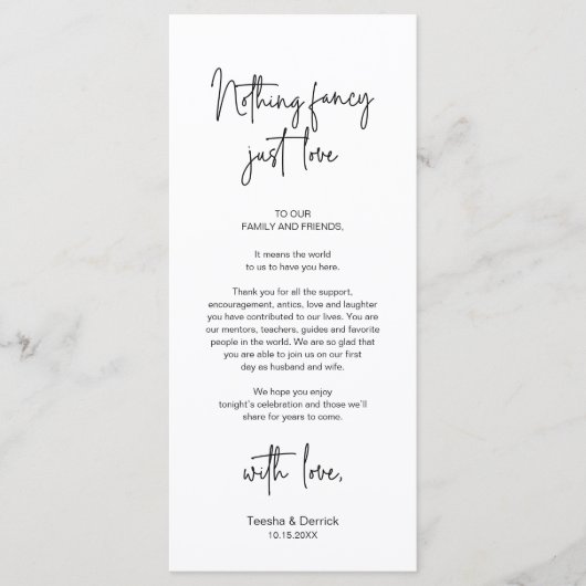 Modernes Place Setting Dinner Party Danke Karte (Vorderseite)