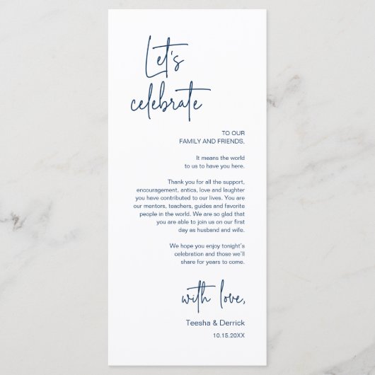 Modernes Place Setting Dinner Party Danke Karte (Vorderseite)