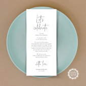 Modernes Place Setting Dinner Party Danke Karte