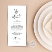 Modernes Place Setting Dinner Party Danke Karte