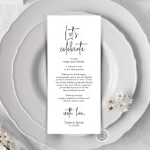 Modernes Place Setting Dinner Party Danke Karte