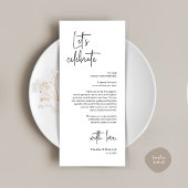 Modernes Place Setting Dinner Party Danke Karte