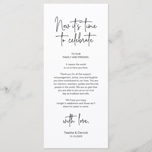 Modernes Place Setting Dinner Party Danke Karte (Vorderseite)