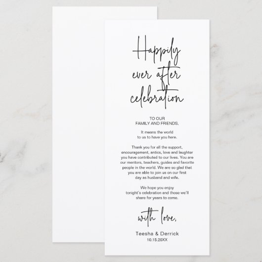 Modernes Place Setting Dinner Party Danke Karte (Vorne/Hinten)