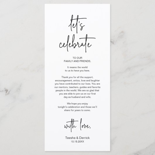 Modernes Place Setting Dinner Party Danke Karte (Vorderseite)