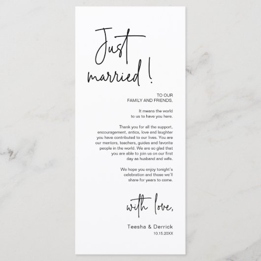 Modernes Place Setting Dinner Party Danke Karte (Vorderseite)