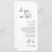 Modernes Place Setting Dinner Party Danke Karte (Vorne/Hinten)