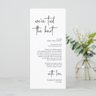 Modernes Place Setting Dinner Party Danke Karte