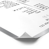 Modernes Plakat für die Preise für Silber und Weiß (Ecke)