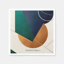 Modernes Plakatminimalistisches mit überlappendem  Serviette