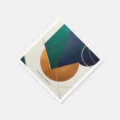 Modernes Plakatminimalistisches mit überlappendem Serviette (Ecke)